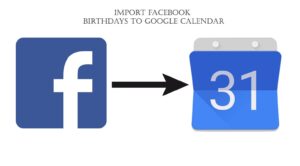 sync facebook birthdays calendar