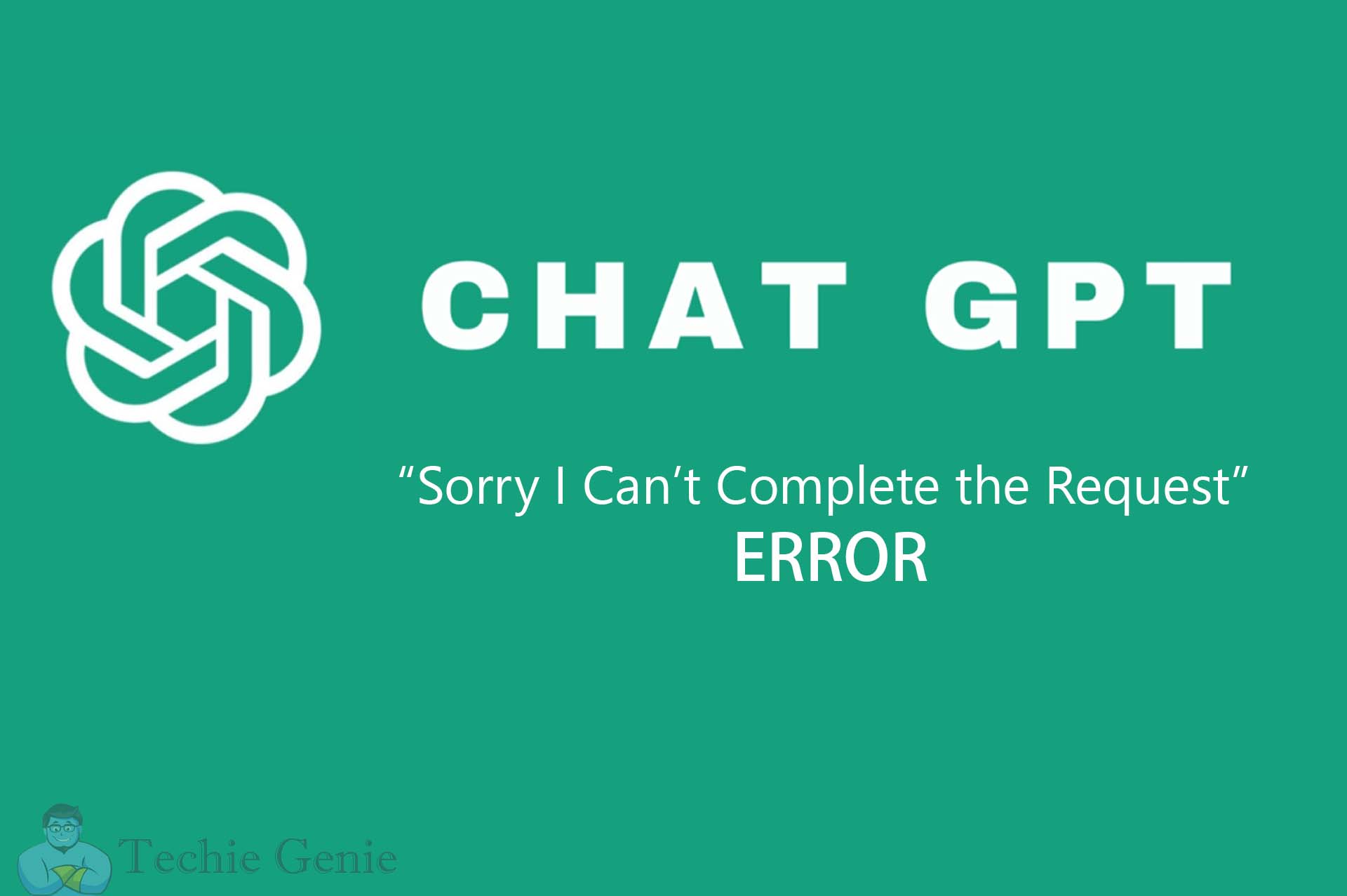 How To Fix error On ChatGPT