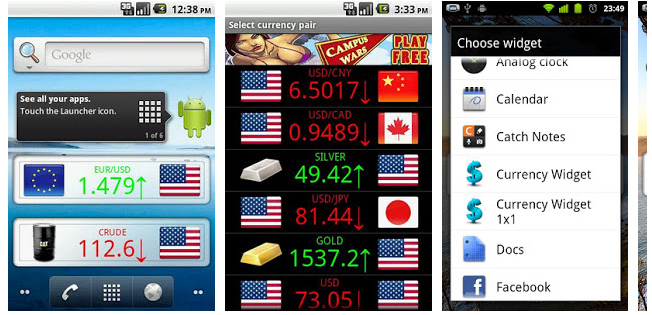 Currency Widget