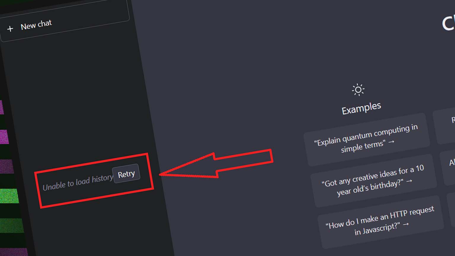 How to Fix "Unable To Load History" on OpenAI's ChatGPT