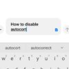 How can I enable or disable autocorrect